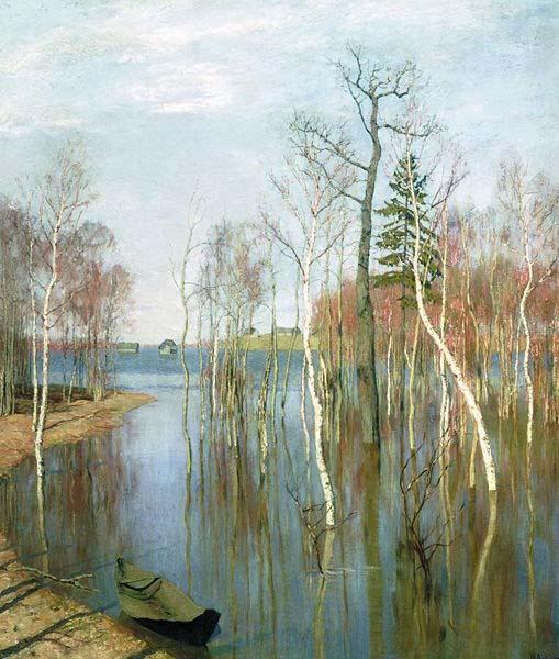 Isaac Levitan Spring, High Water oil painting image